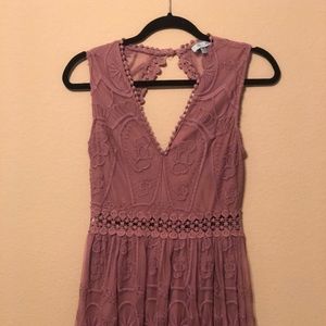Rugged purple lace maxi dress - size medium